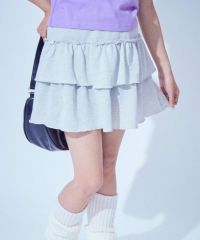 チューリップ柄キルティングフリルスカート