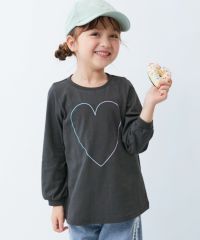 FURALI長袖チュニック 公式】 ピンタック七分袖プリントチュニックプルオーバー