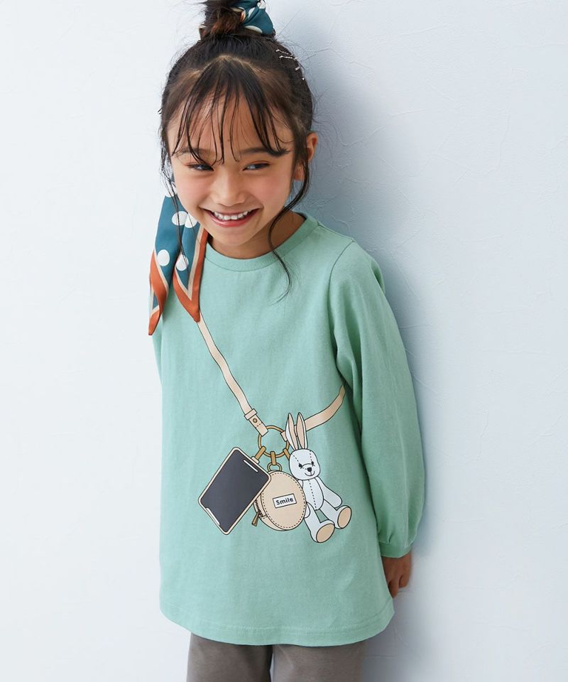 最大10%OFF】綿100％ デビラボ プリント 長袖チュニック | 子供