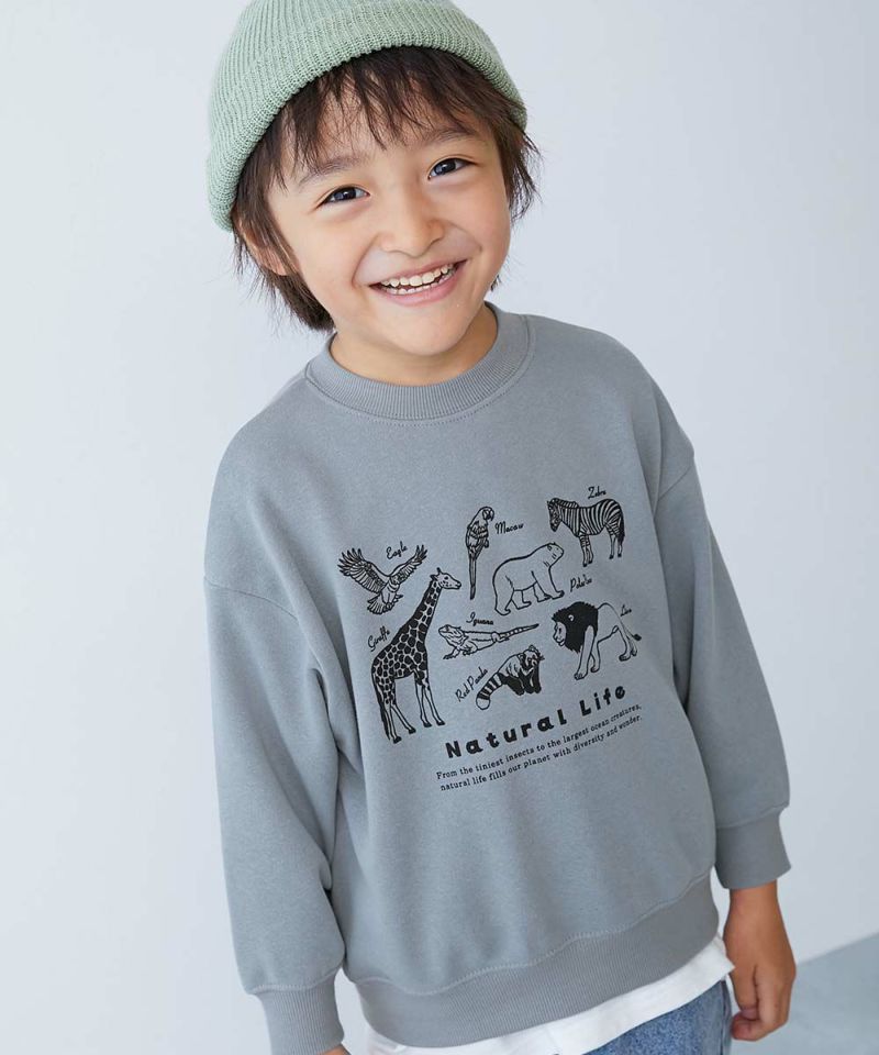 【すぐ届く】 アイコンインターロックトレーナー デビラボ BOXシルエット プリント トレーナー | 子供服の通販